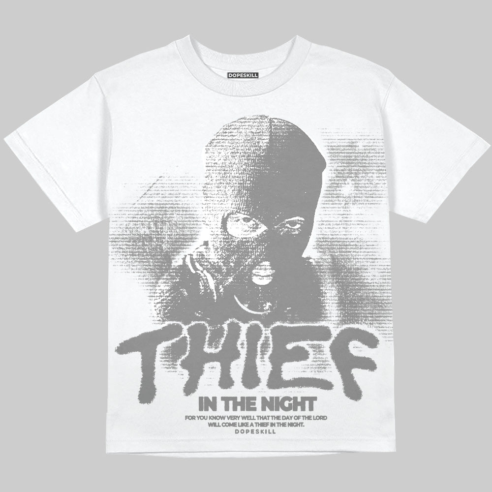 Grey Collection superstreetwear Oversize Print T-Shirt Thief In The Night Graphic