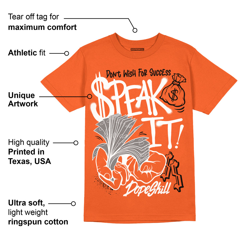 Georgia Peach 3s superstreetwear Orange T-shirt Speak It Graphic