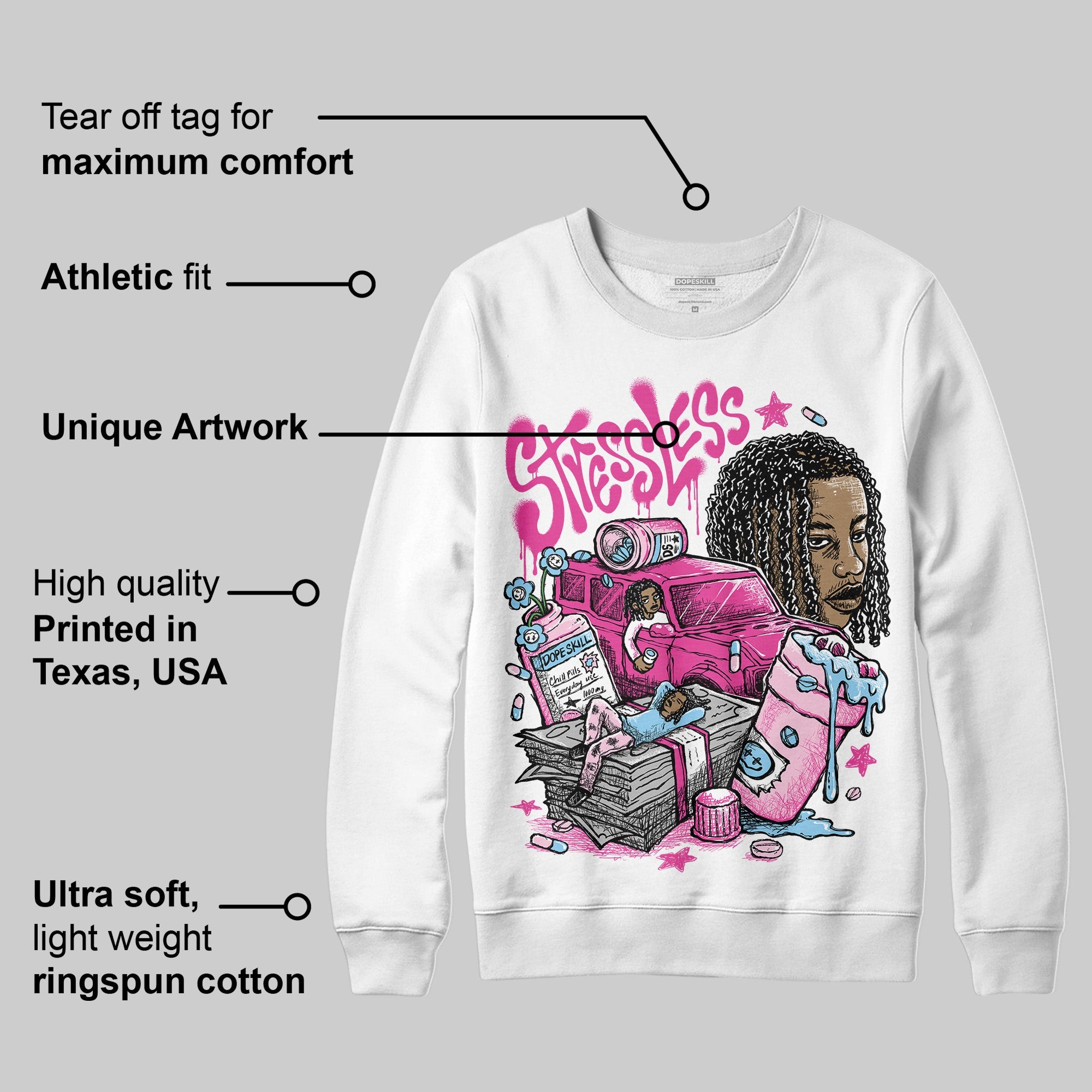 Doernbecher 6s superstreetwear Sweatshirt Stressless Graphic
