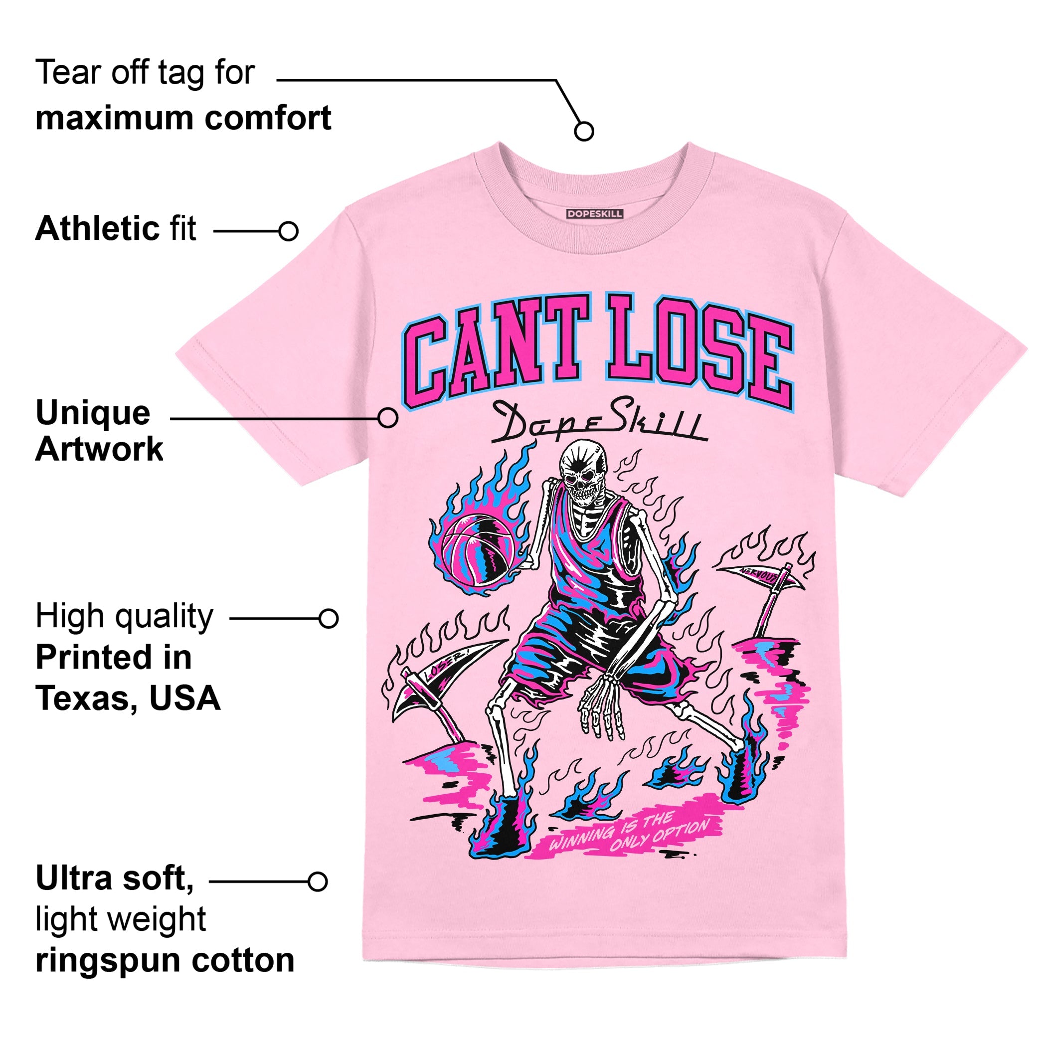 Triple Pink Dunk superstreetwear Pink T-shirt Cant Lose Graphic