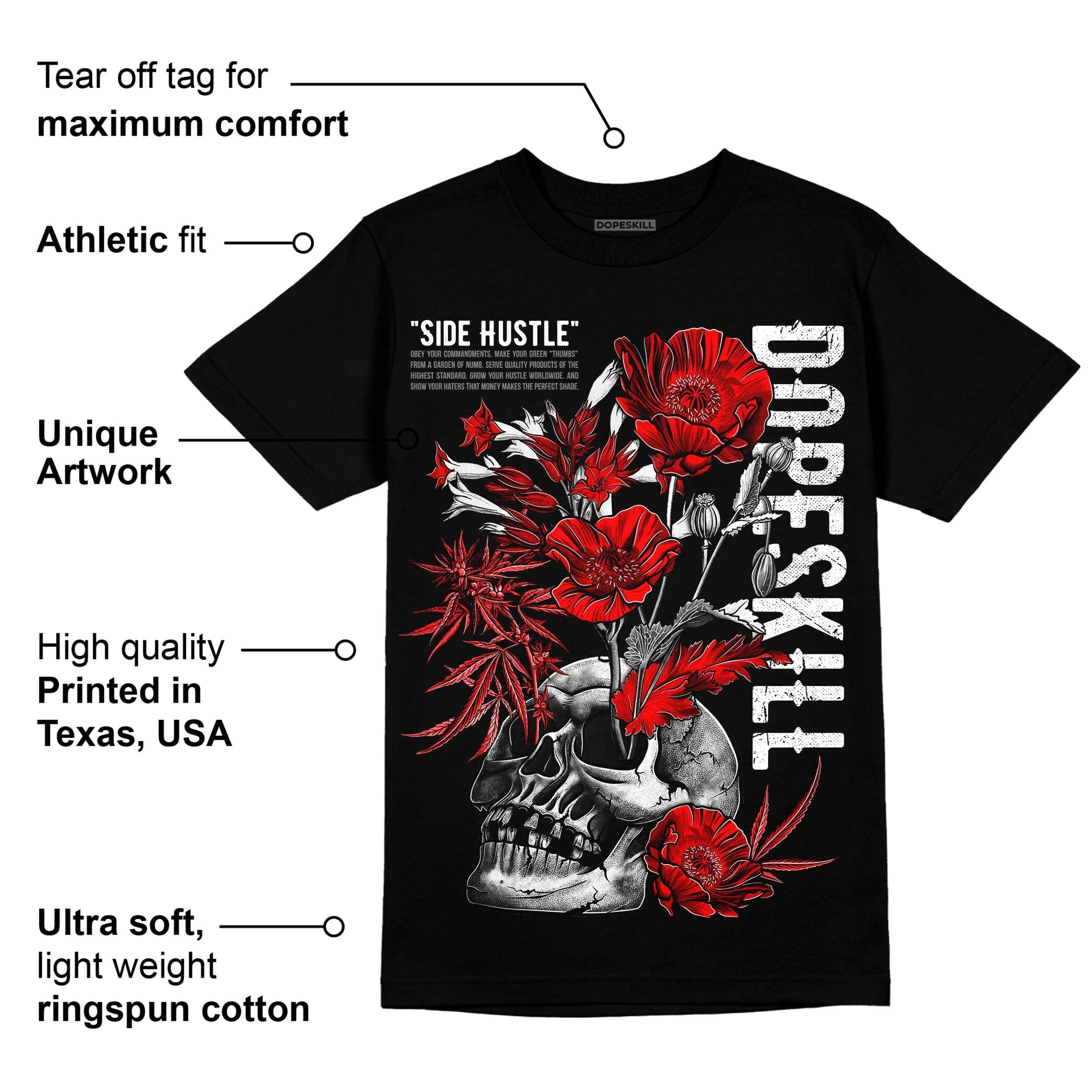Black and White Collection superstreetwear T-Shirt Side Hustle Graphic