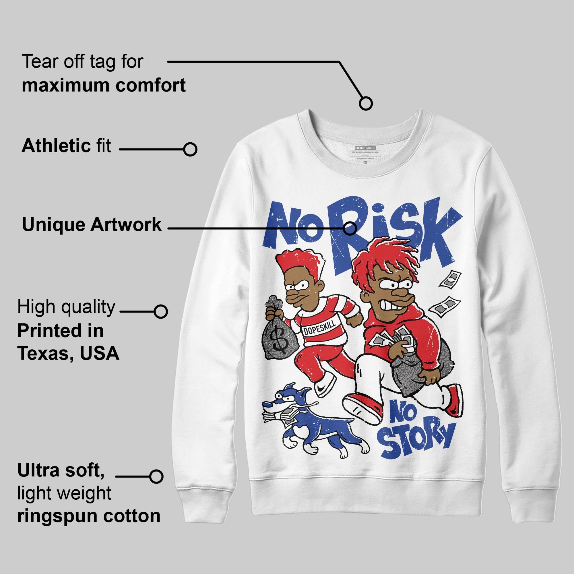 Seoul 2.0 3s superstreetwear Sweatshirt No Risk No Story Graphic