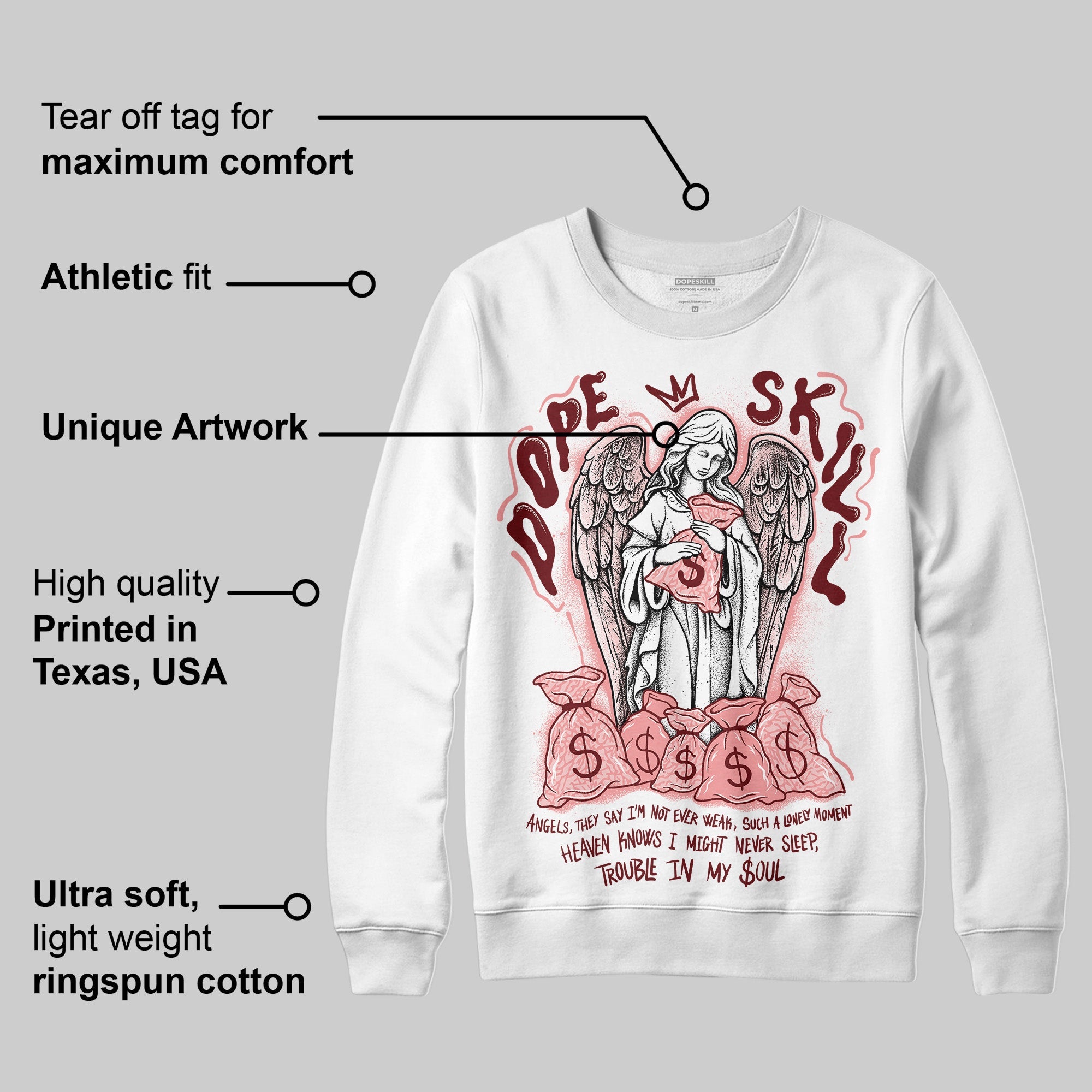 VALENTINE'S Day 3s superstreetwear Sweatshirt Angels Graphic