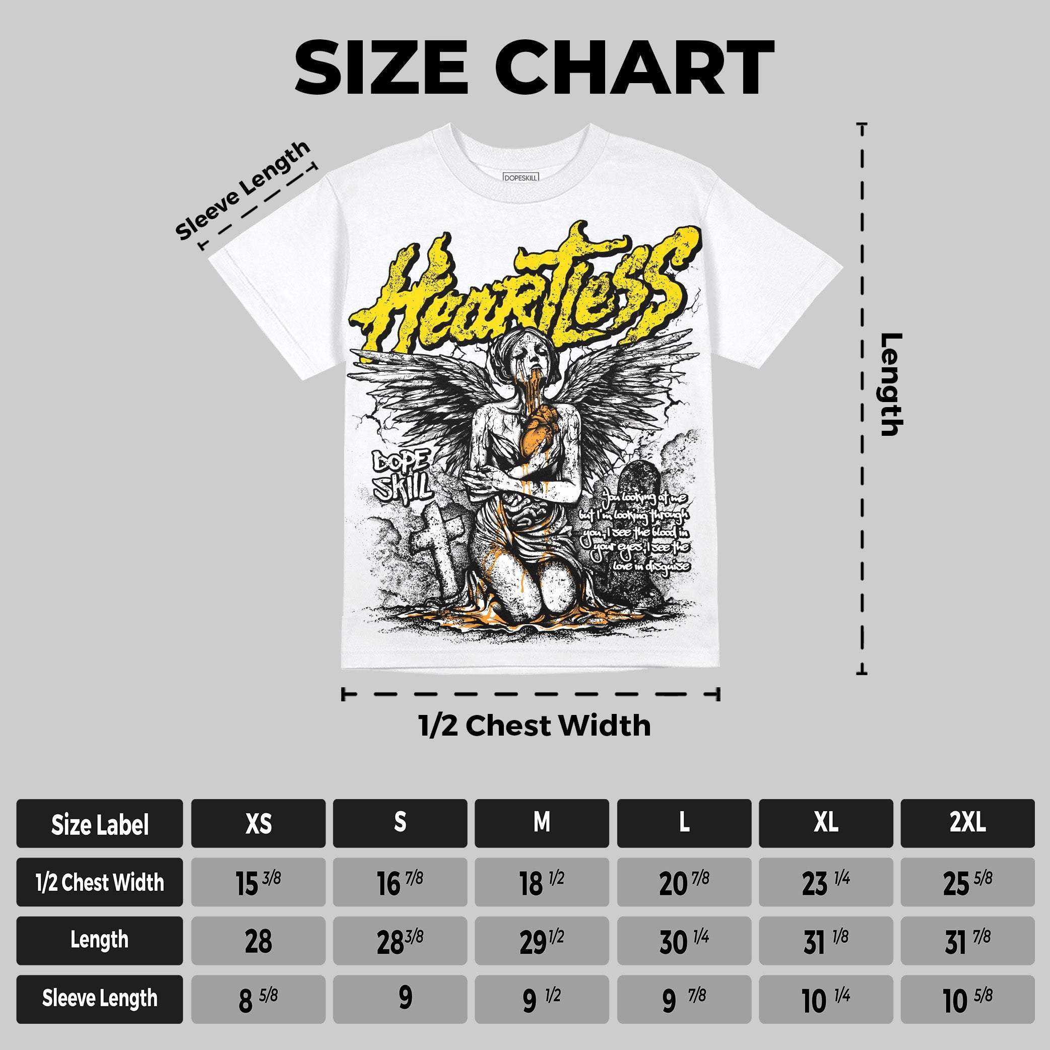 Yellow Ochre 6s superstreetwear Oversize Print T-Shirt Heartless Graphic