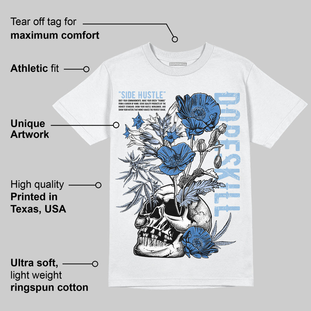 Women's Runner Sneaker Light Blue superstreetwear T-Shirt Side Hustle Graphic