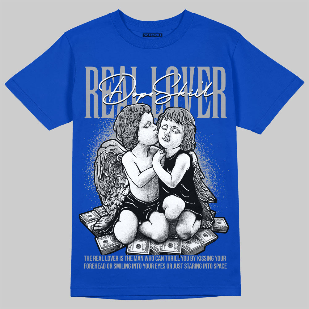 Racer Blue 5s superstreetwear Racer Blue T-shirt Real Lover Graphic