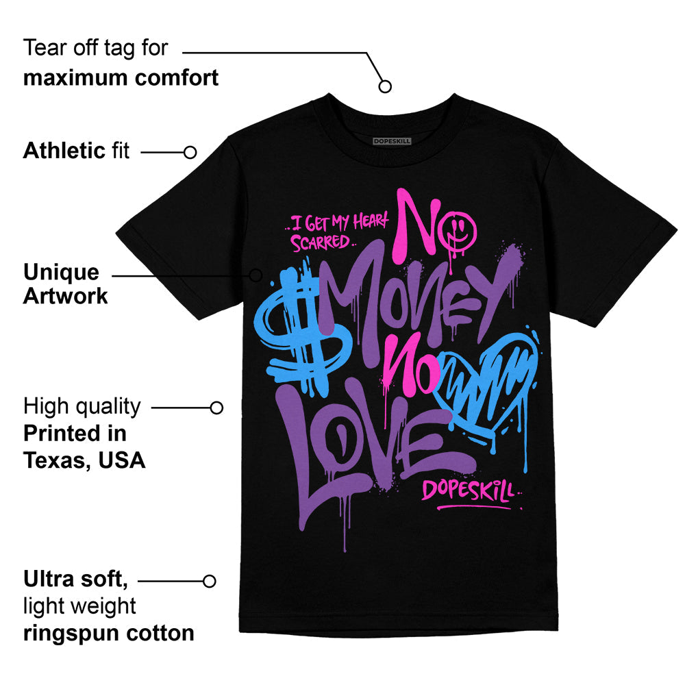 PURPLE Collection superstreetwear T-Shirt No Money No Love Typo Graphic