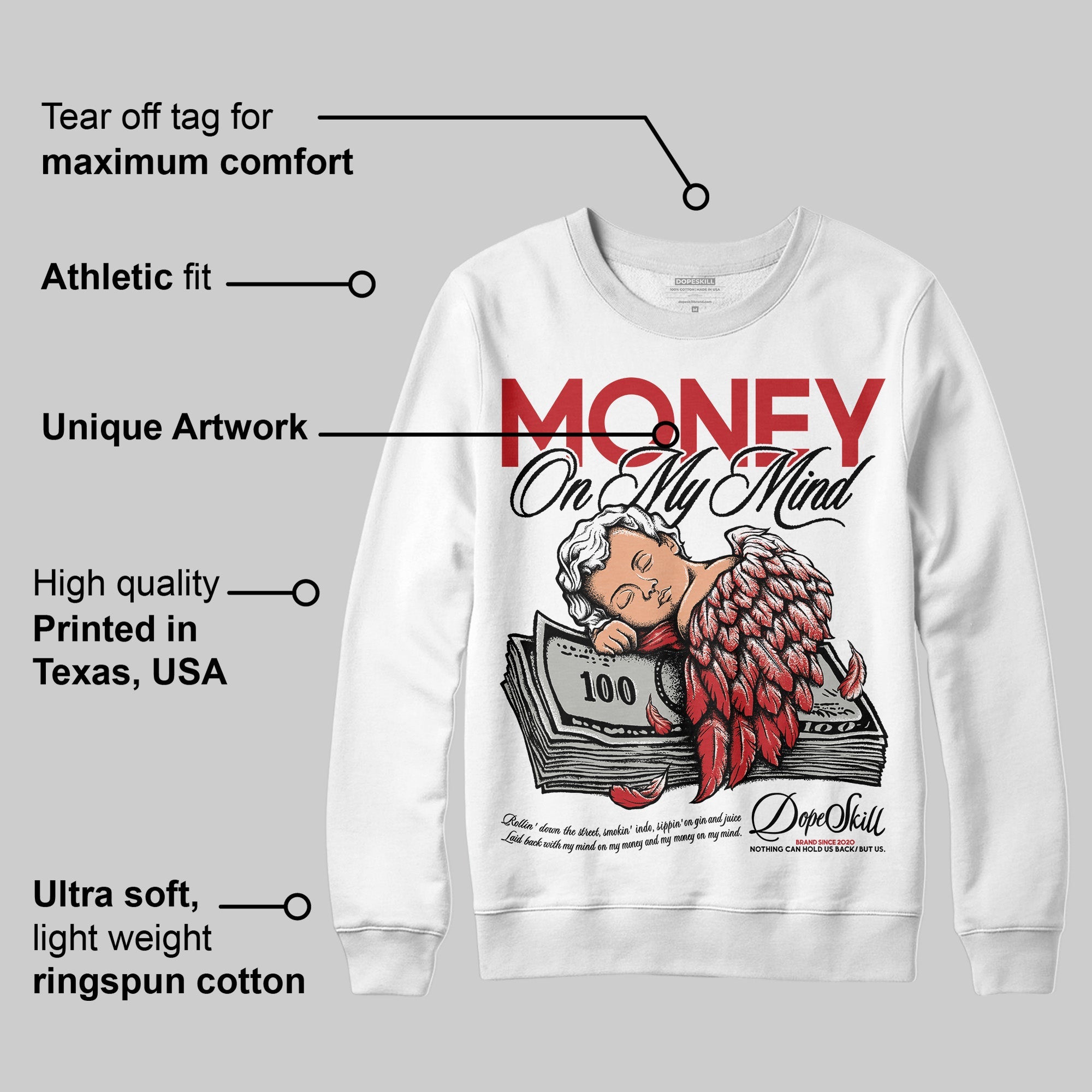 Bred 11s superstreetwear Sweatshirt MOMM Graphic