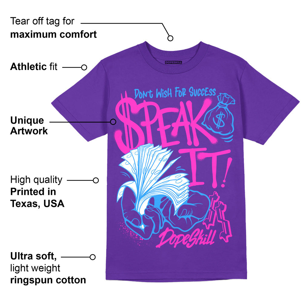 PURPLE Collection superstreetwear Purple T-shirt Speak It Graphic