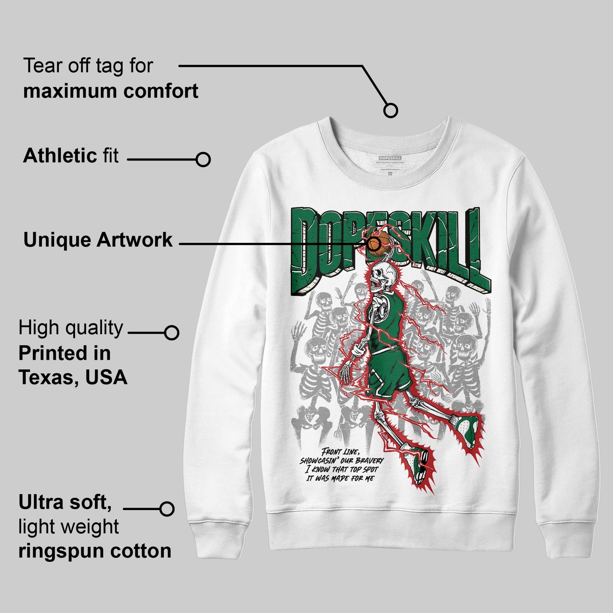 Pine Green 13s superstreetwear Sweatshirt Thunder Dunk Graphic