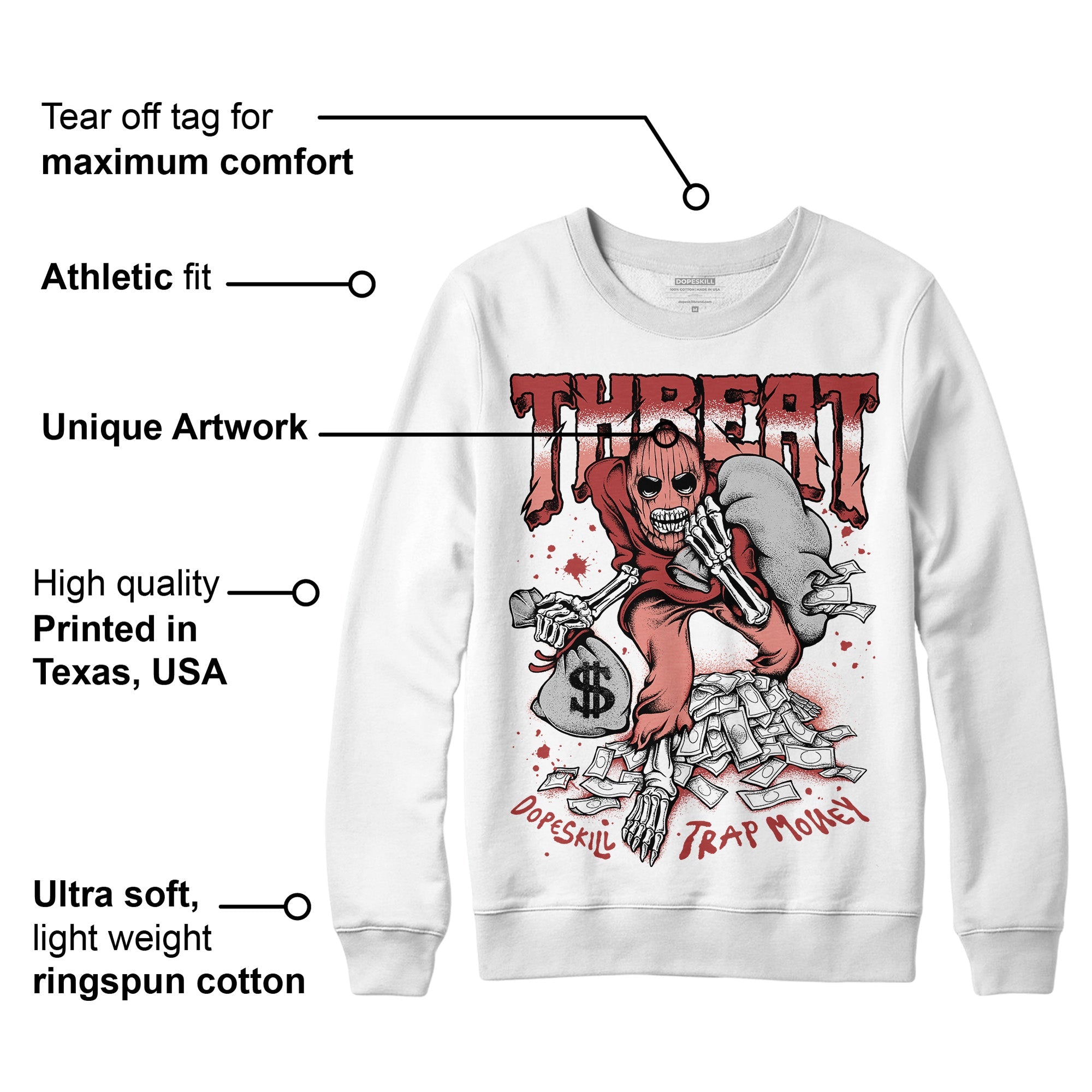 Dune Red 13s superstreetwear Sweatshirt Threat Graphic