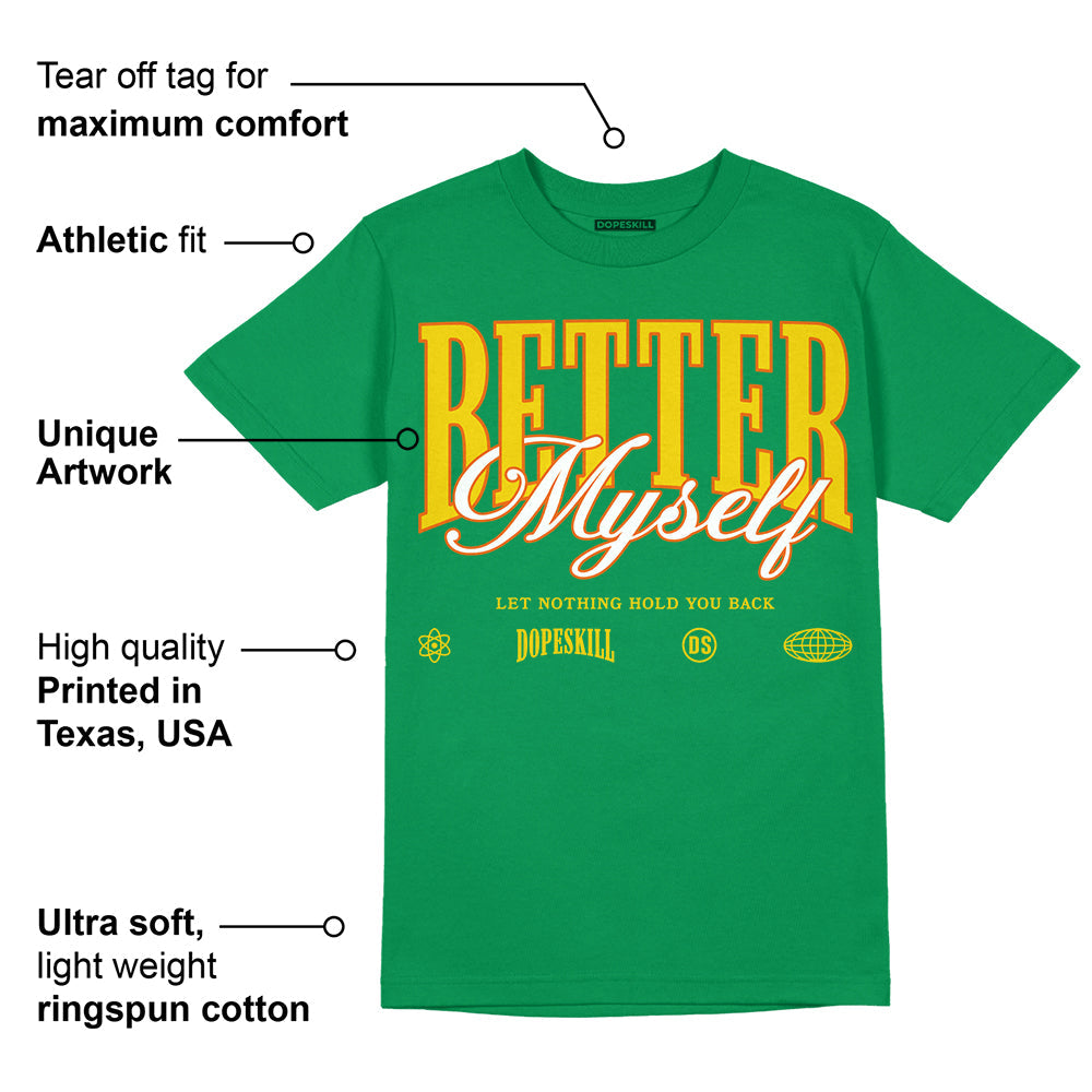 Green Collection superstreetwear Green T-shirt Better Myself Graphic
