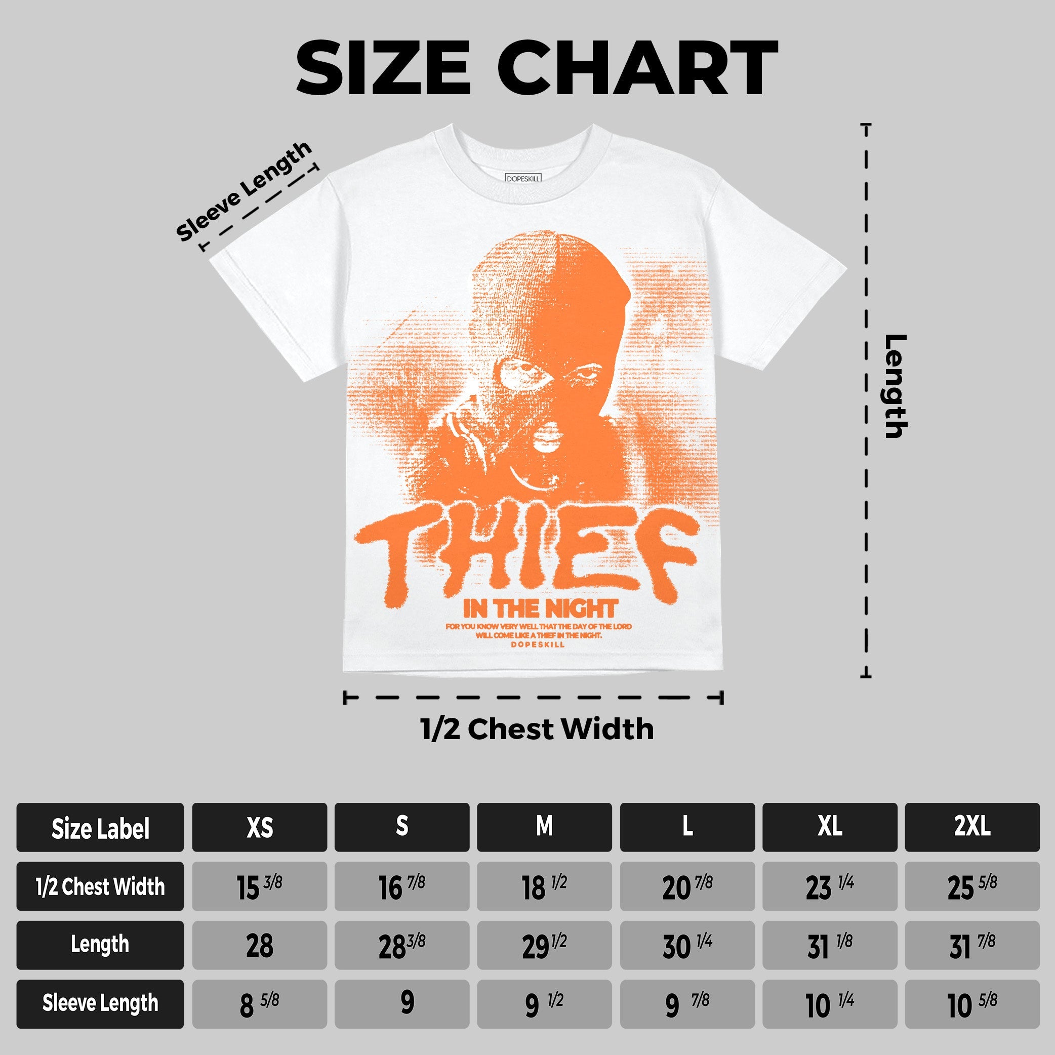 Orange Black White superstreetwear Oversize Print T-Shirt Thief In The Night Graphic