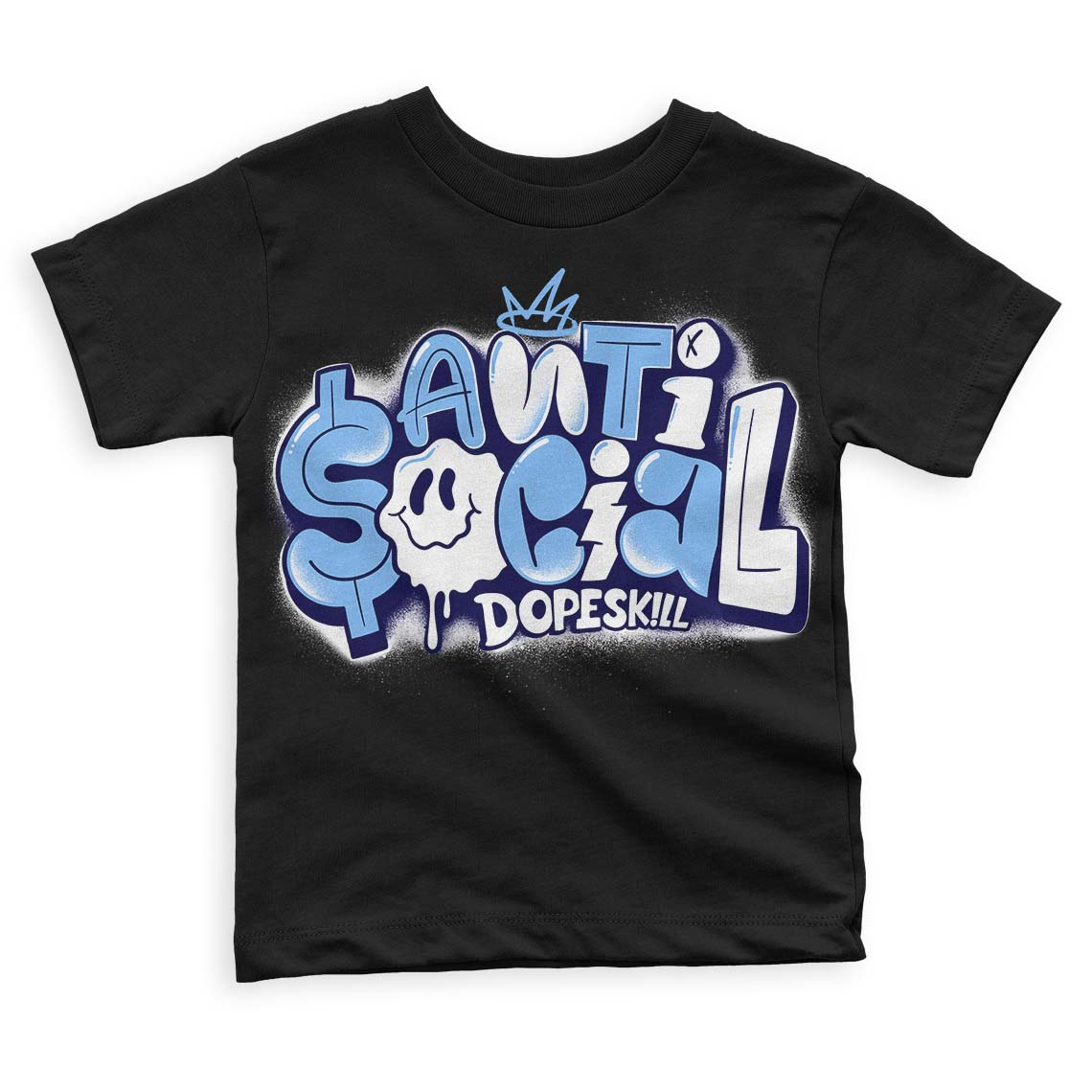 University Blue 6s superstreetwear Toddler Kids T-shirt Anti Social Graphic