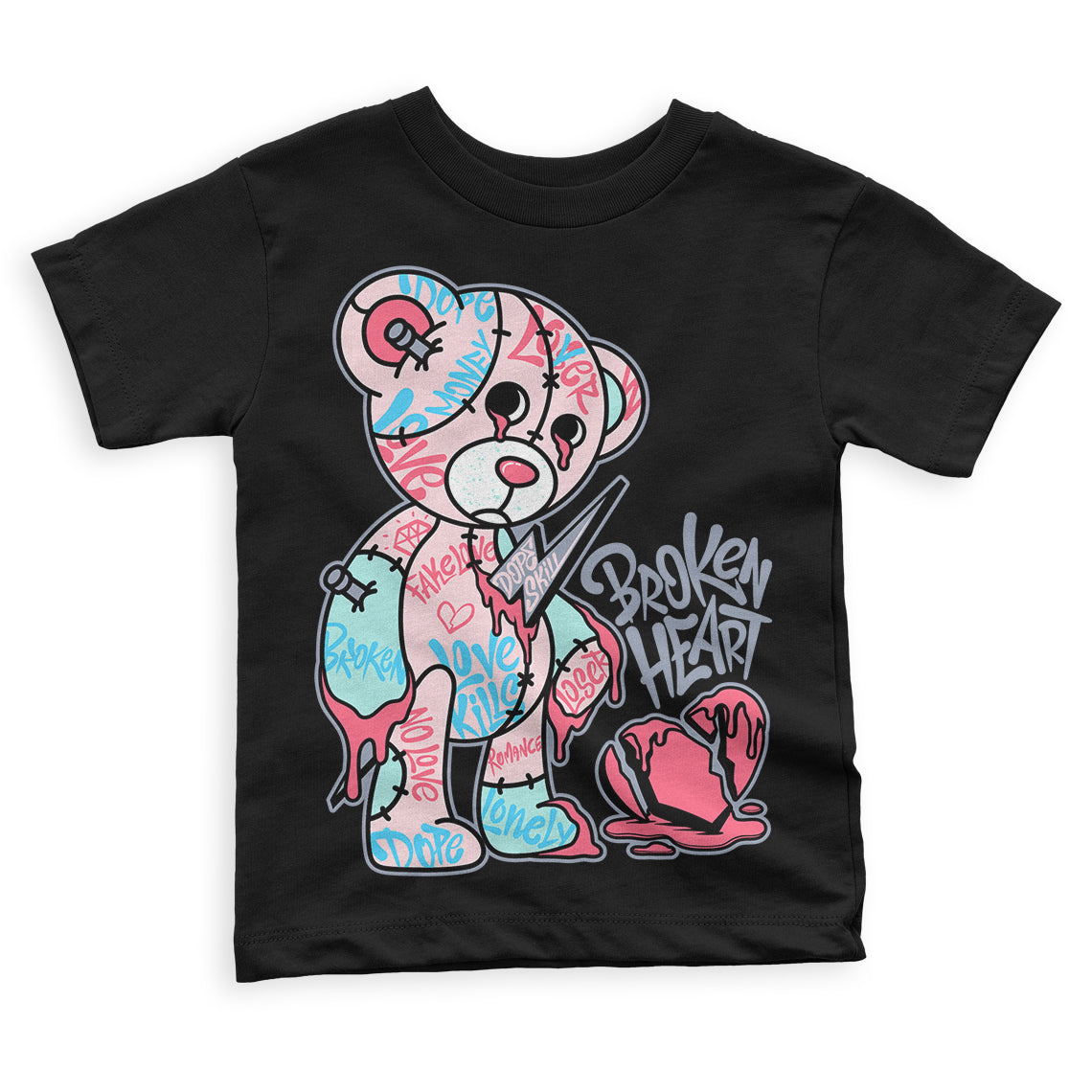 Easter 5s superstreetwear Toddler Kids T-shirt Broken Heart Graphic