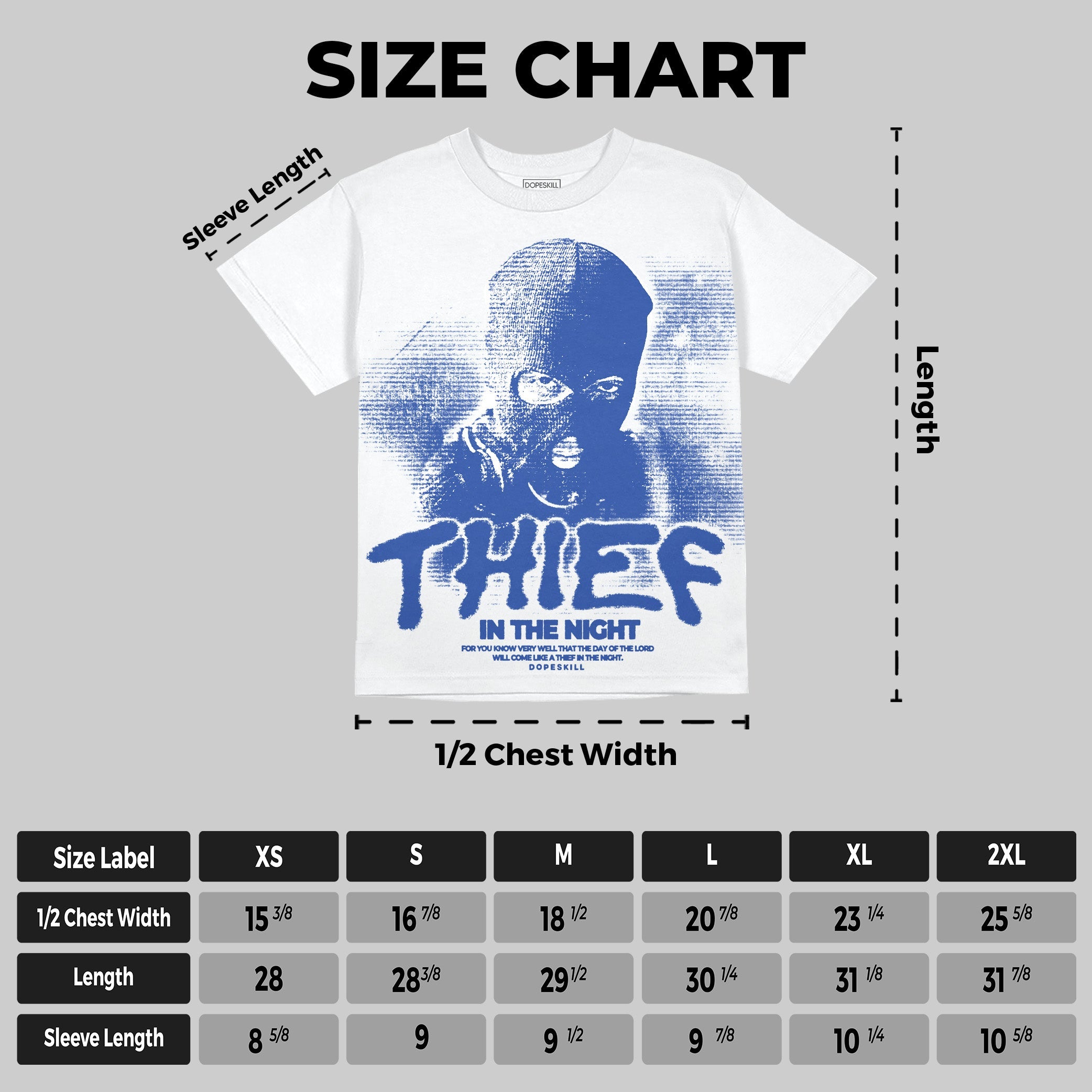Royal Blue Collection superstreetwear Oversize Print T-Shirt Thief In The Night Graphic