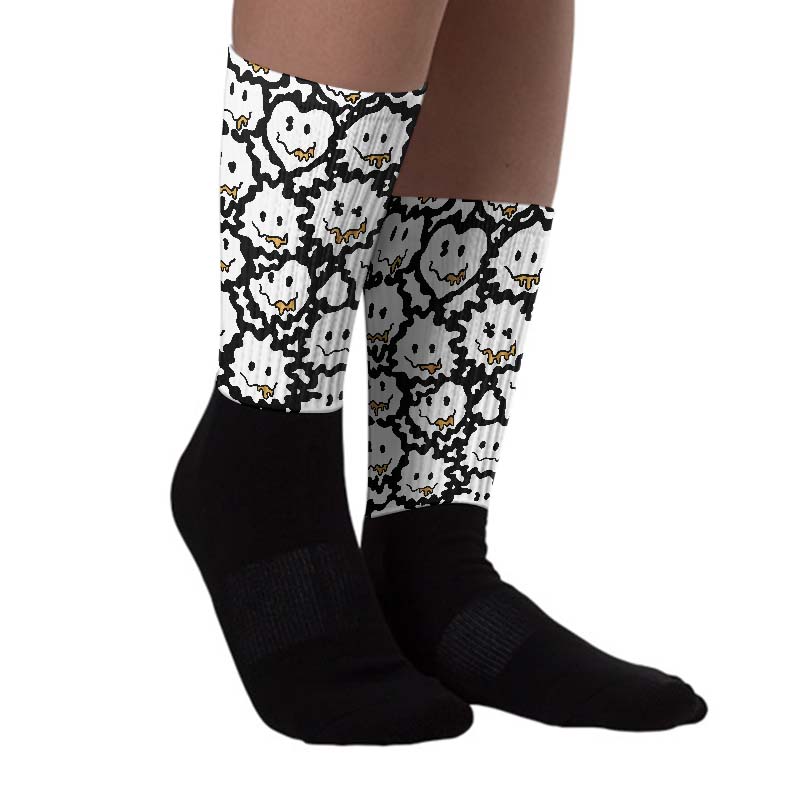 Gratitude 11s superstreetwear Sublimated Socks Slime Graphic