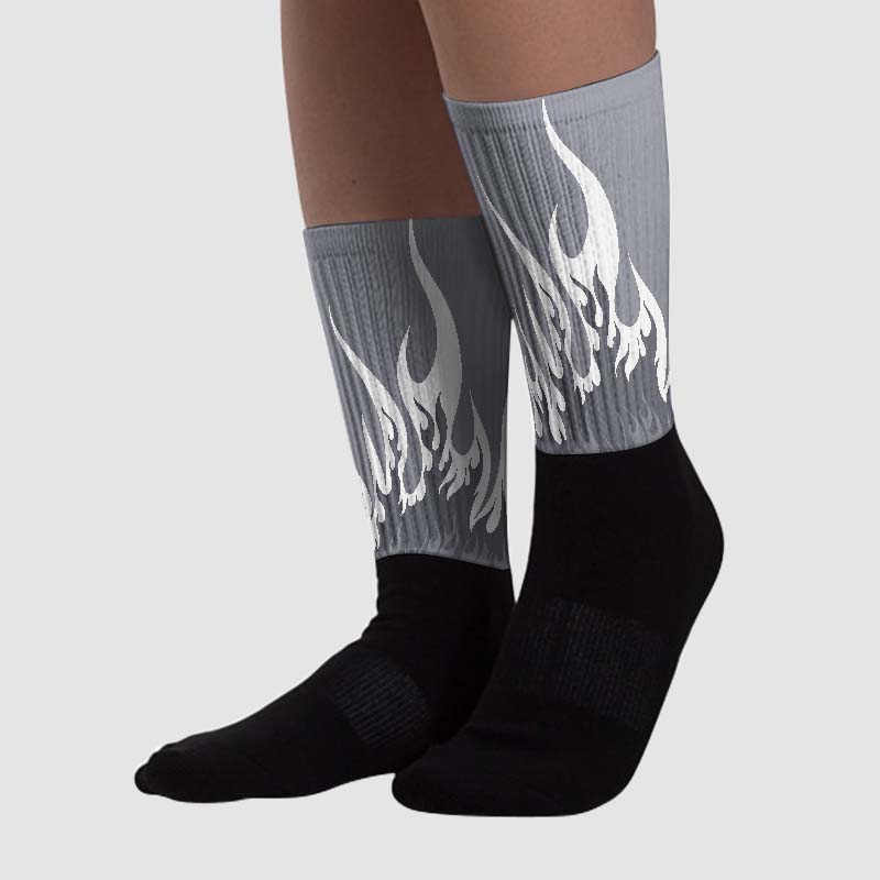 Stealth 14s superstreetwear Sublimated Socks FIRE Graphic