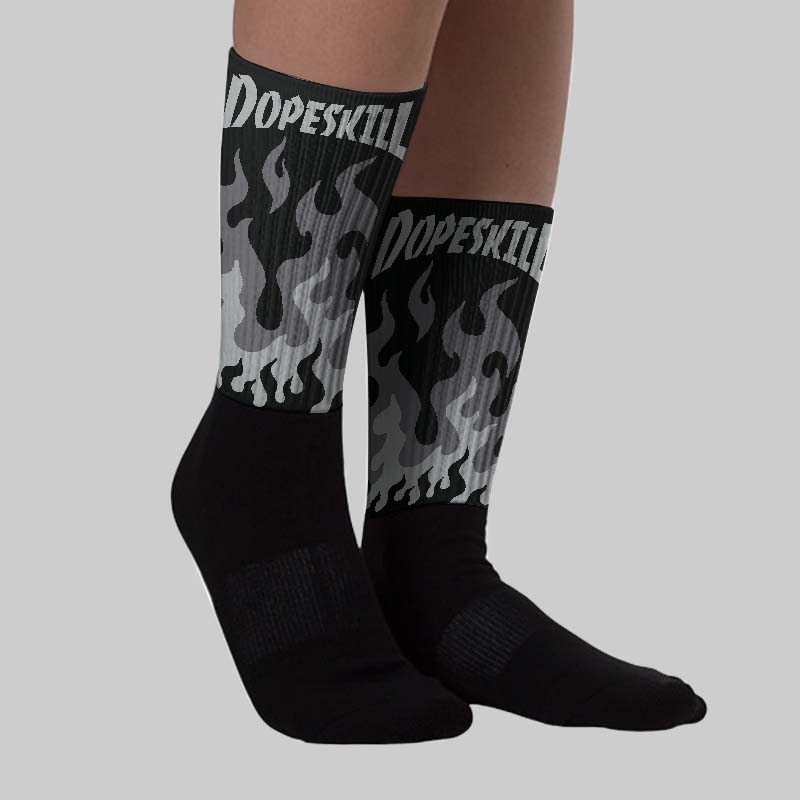Fear 4s superstreetwear Sublimated Socks FIRE Graphic