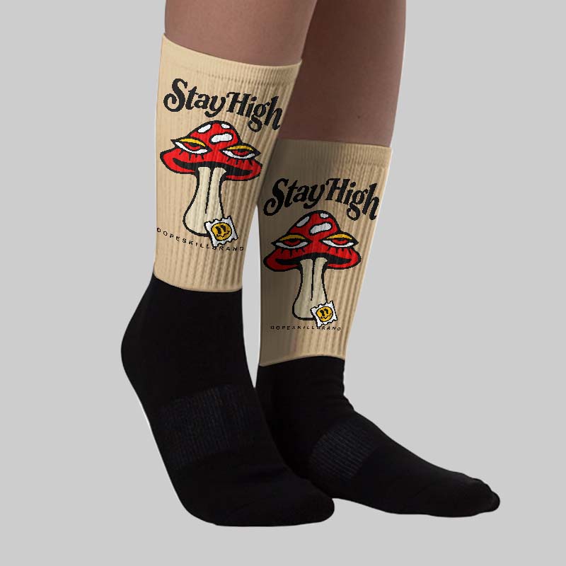TAN Collection superstreetwear Sublimated Socks Stay High Graphic