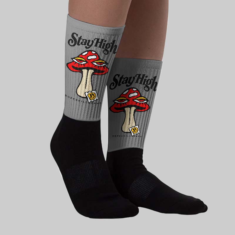 Grey Collection superstreetwear Sublimated Socks Stay High Graphic