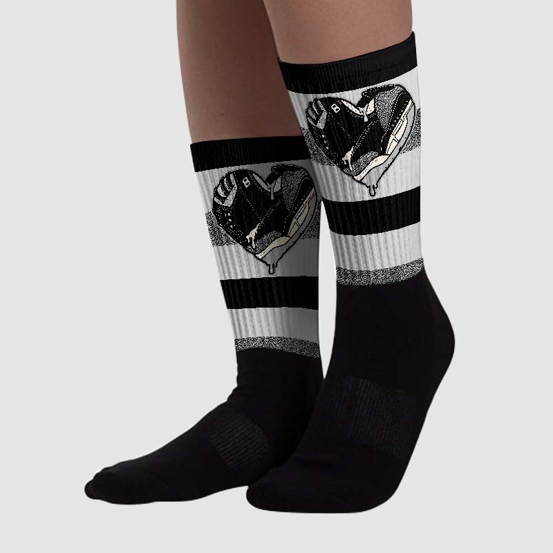 Off Noir 3s superstreetwear Sublimated Socks Horizontal Stripes Graphic