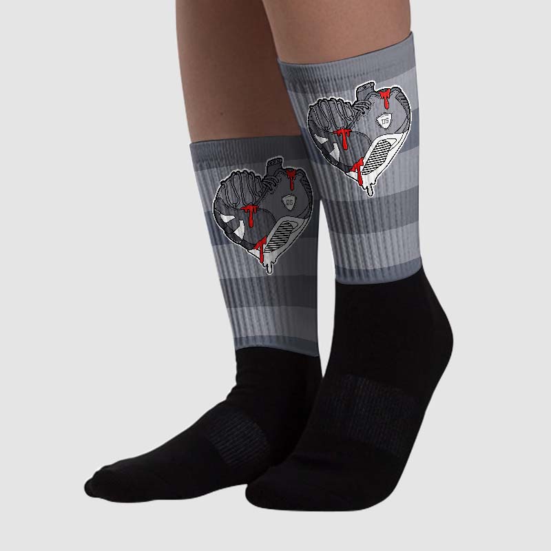 Stealth 14s superstreetwear Sublimated Socks Horizontal Stripes Graphic