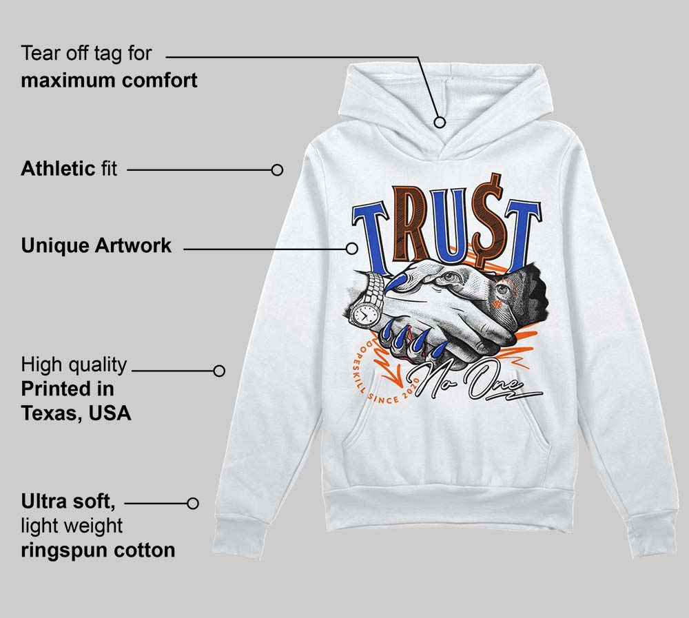 Dunk Low Futura Orange Blaze superstreetwear Hoodie Sweatshirt Trust No One Graphic