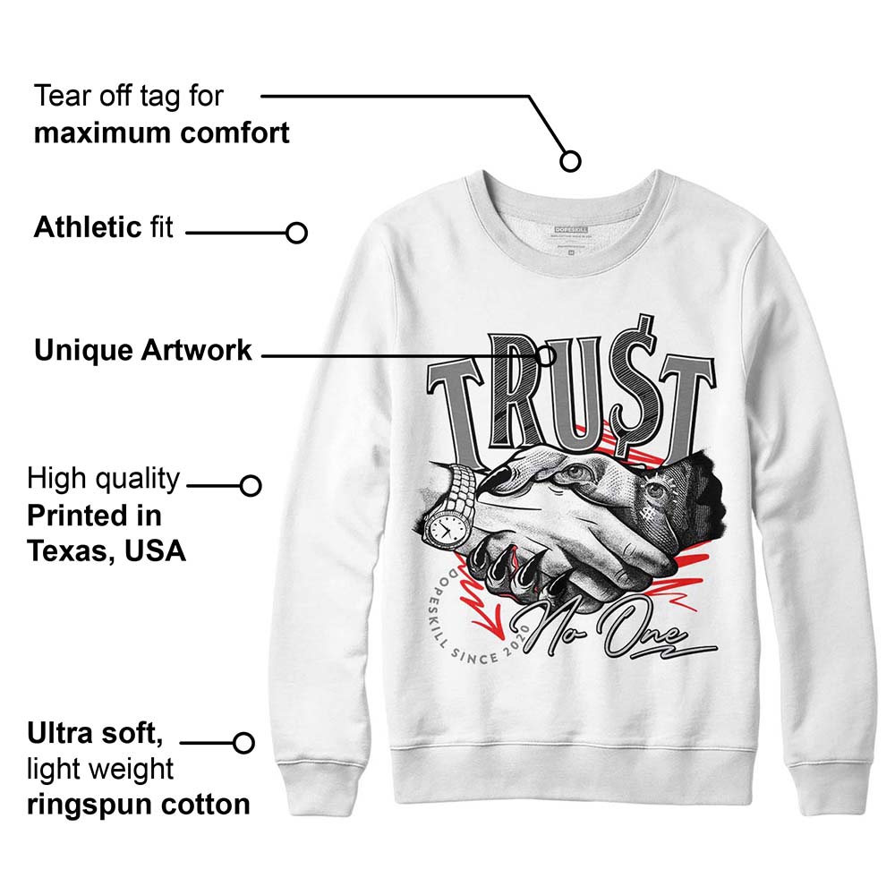 Grey Collection superstreetwear Sweatshirt Trust No One Graphic