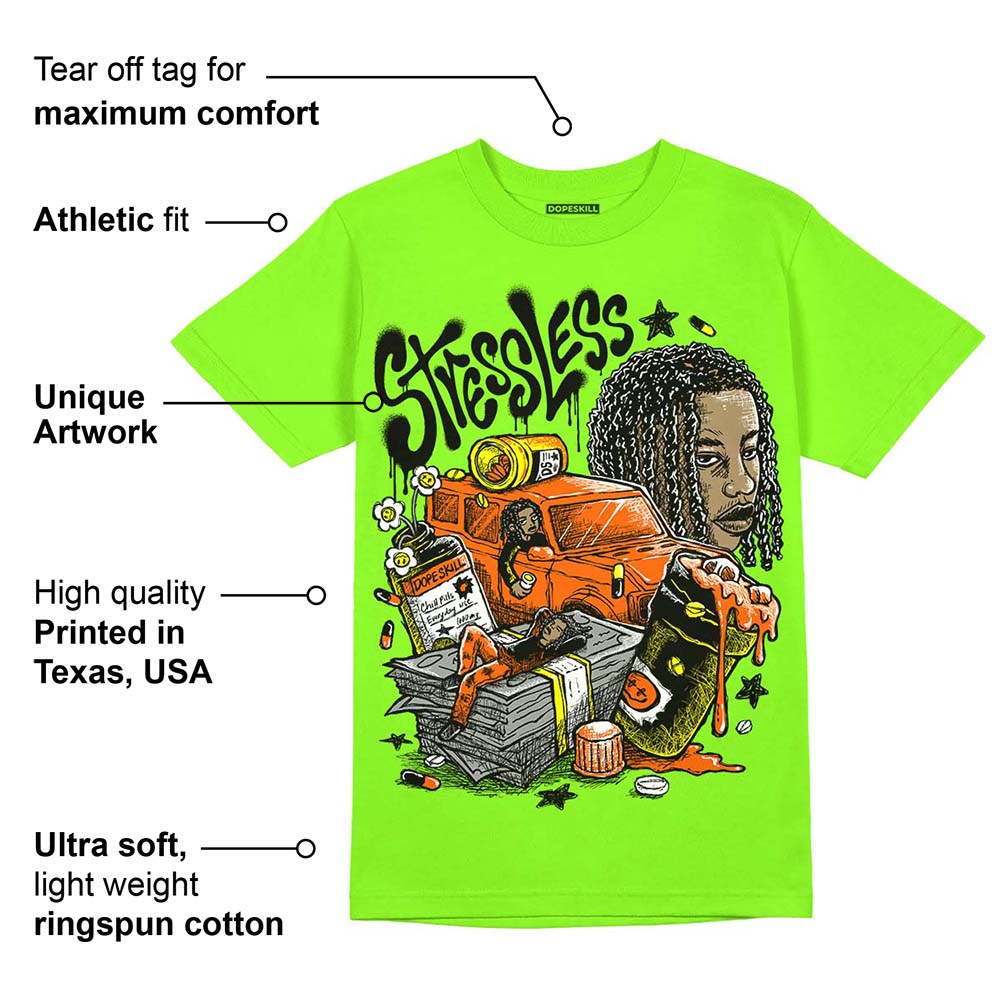 Neon Green Collection superstreetwear Neon Green T-shirt Stressless Graphic