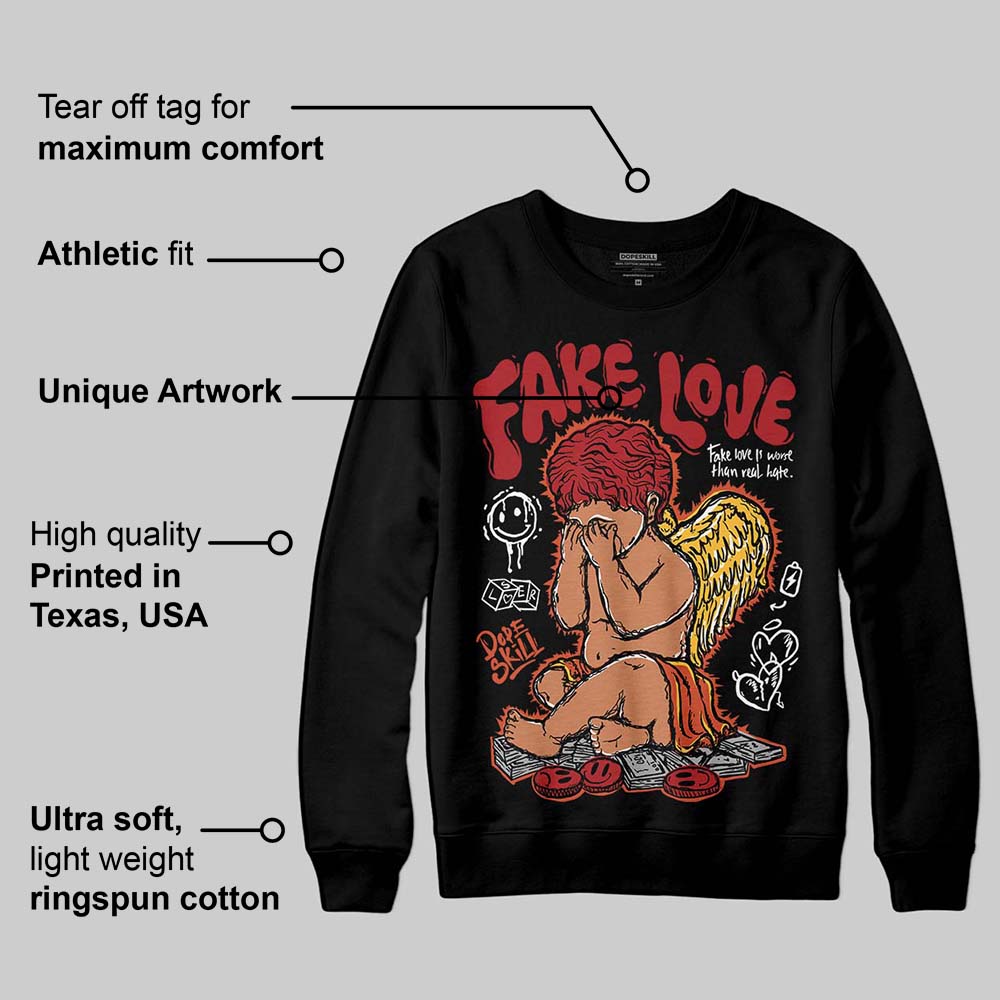 Brick By Brick 4s superstreetwear Sweatshirt False Love Graphic