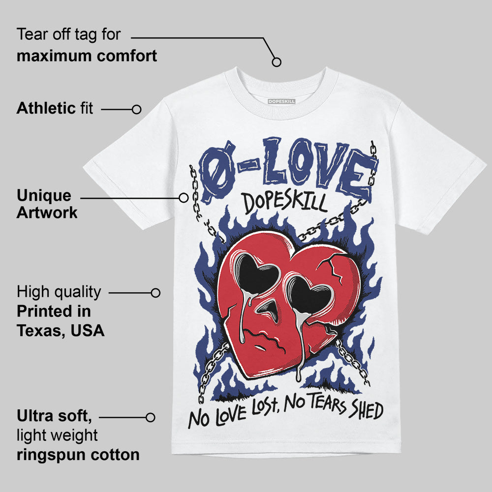 Rare Air Deep Royal Blue 1s superstreetwear T-Shirt Crying Heart Graphic