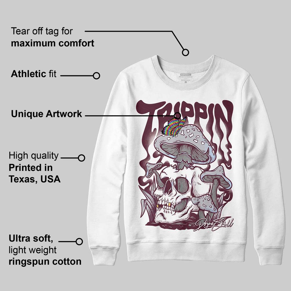 Burgundy 5s superstreetwear Sweatshirt Trippin Graphic