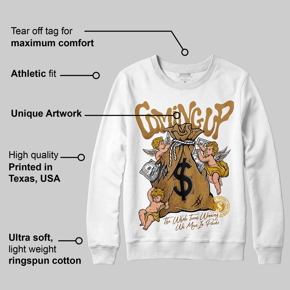 Wheat 13s superstreetwear Sweatshirt Money Bag Coming Up Graphic