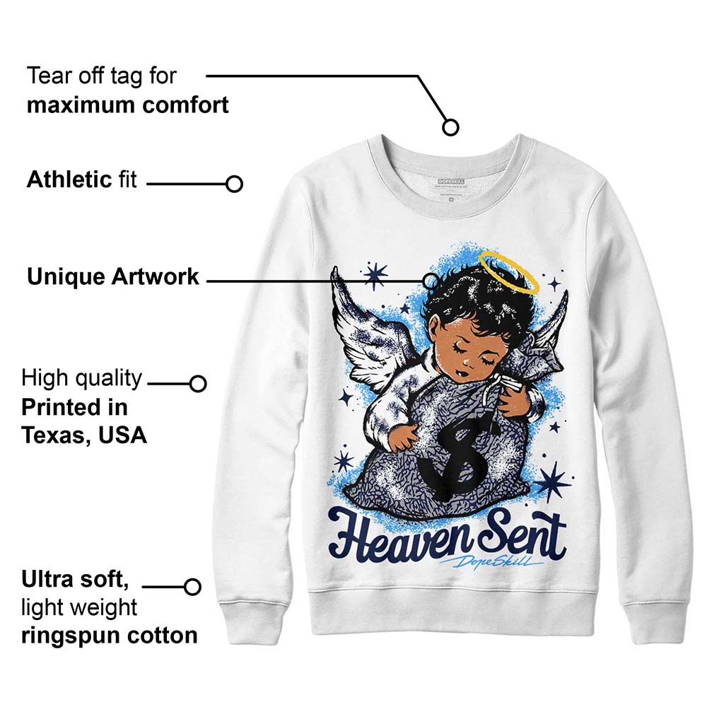 AJ Spizike White Obsidian superstreetwear Sweatshirt Heaven Sent Graphic
