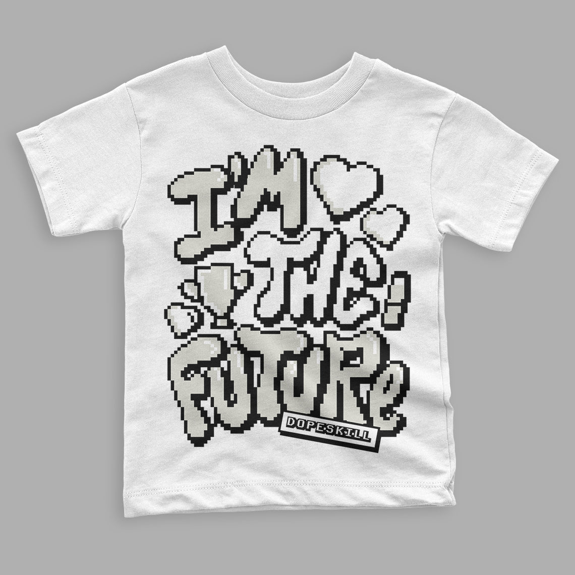 Military Black 4s superstreetwear Toddler Kids T-shirt I'm The Future Graphic