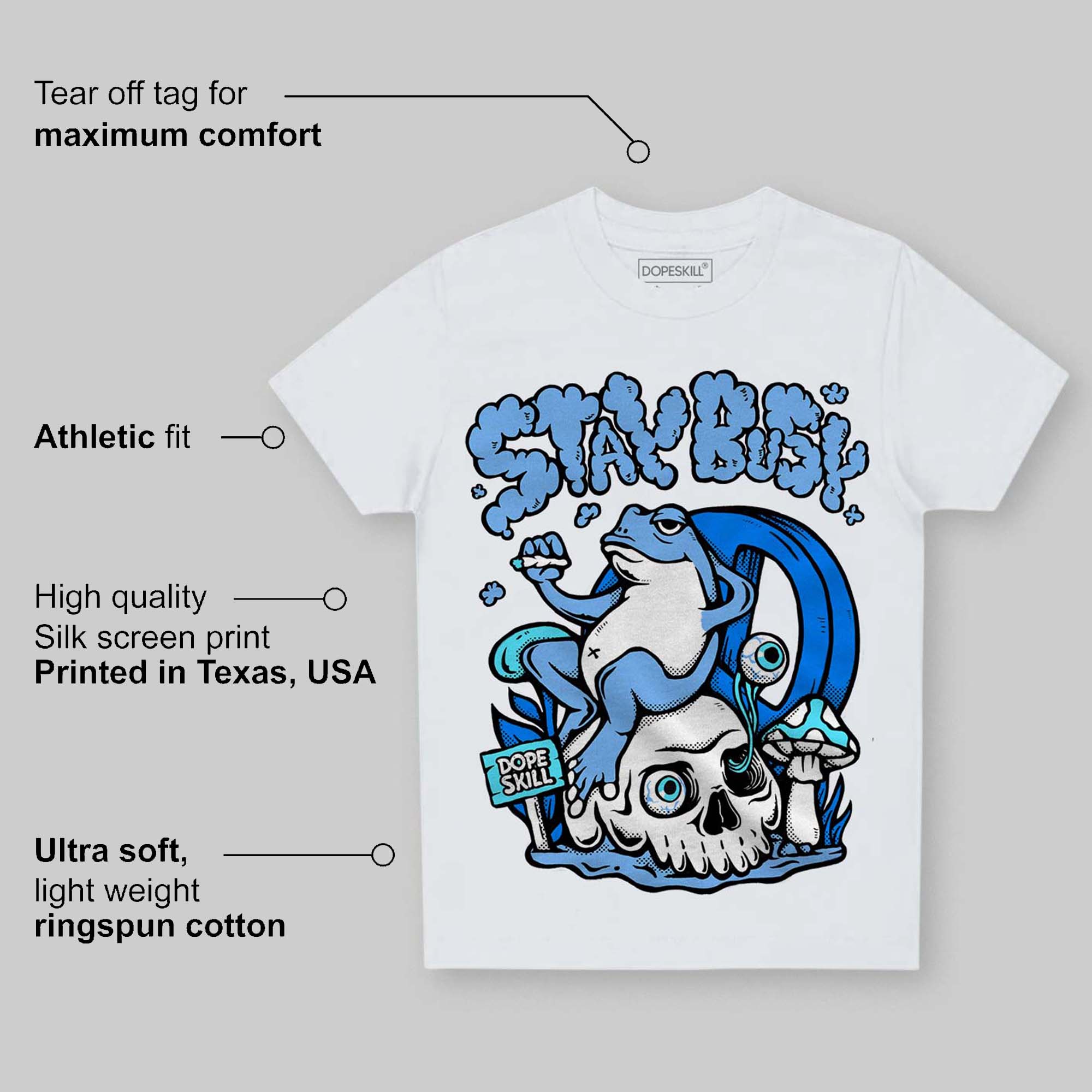 Powder Blue 9s superstreetwear Toddler Kids T-shirt Stay Busy Graphic