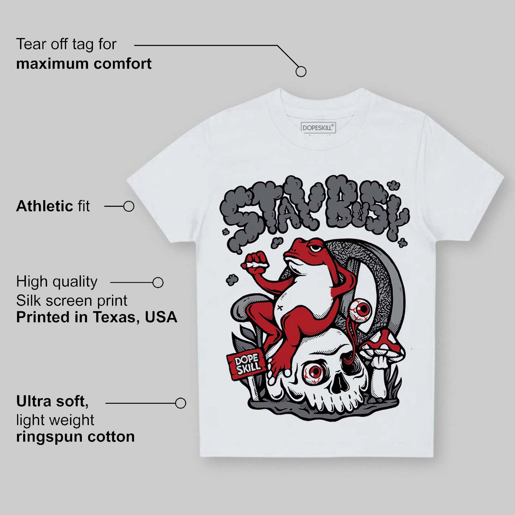 Cement Grey 3s superstreetwear Toddler Kids T-shirt Stay Busy Graphic