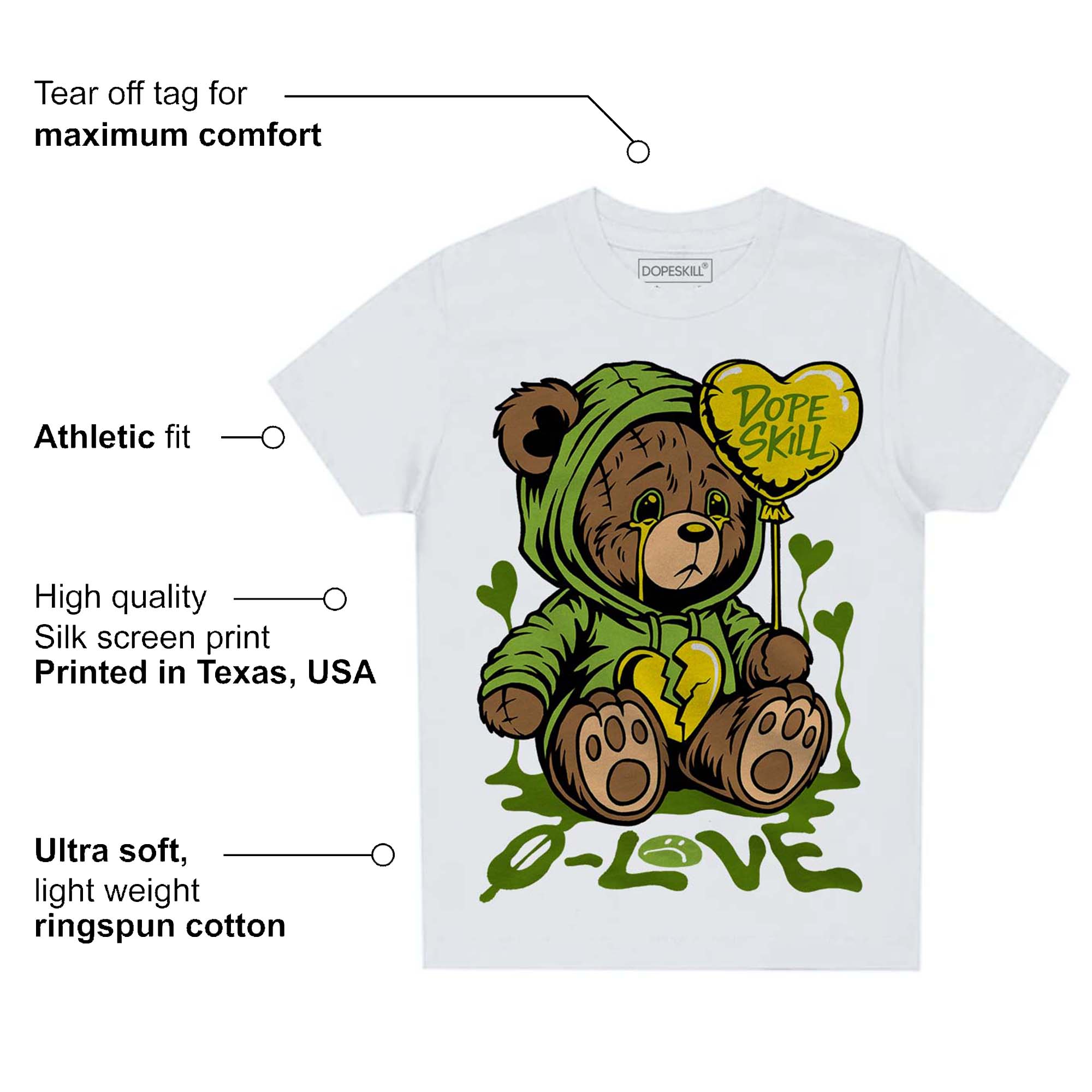 Dunk 'Chlorophyll' superstreetwear Toddler Kids T-shirt Broken Bear Graphic
