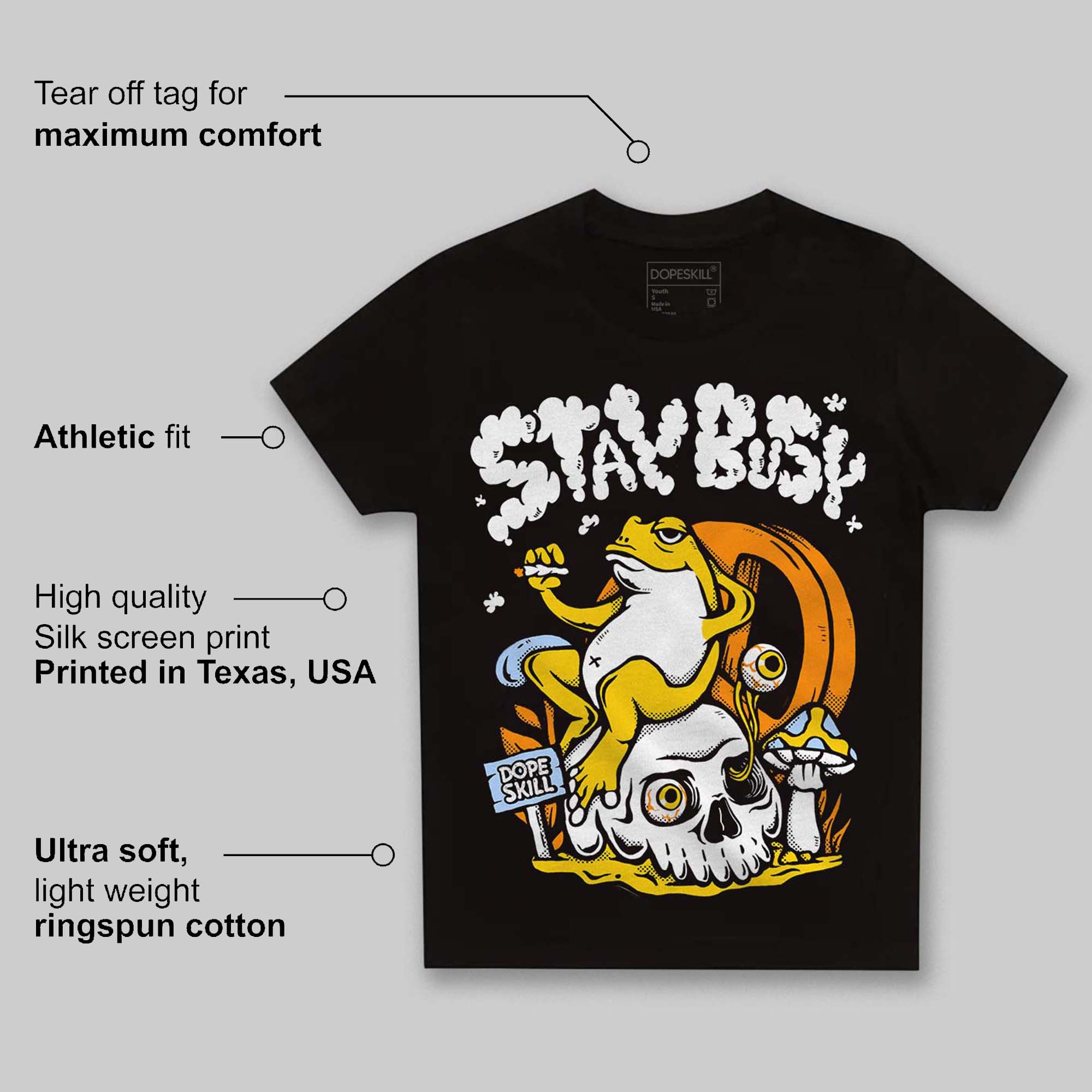 Yellow Ochre 6s superstreetwear Toddler Kids T-shirt Stay Busy Graphic