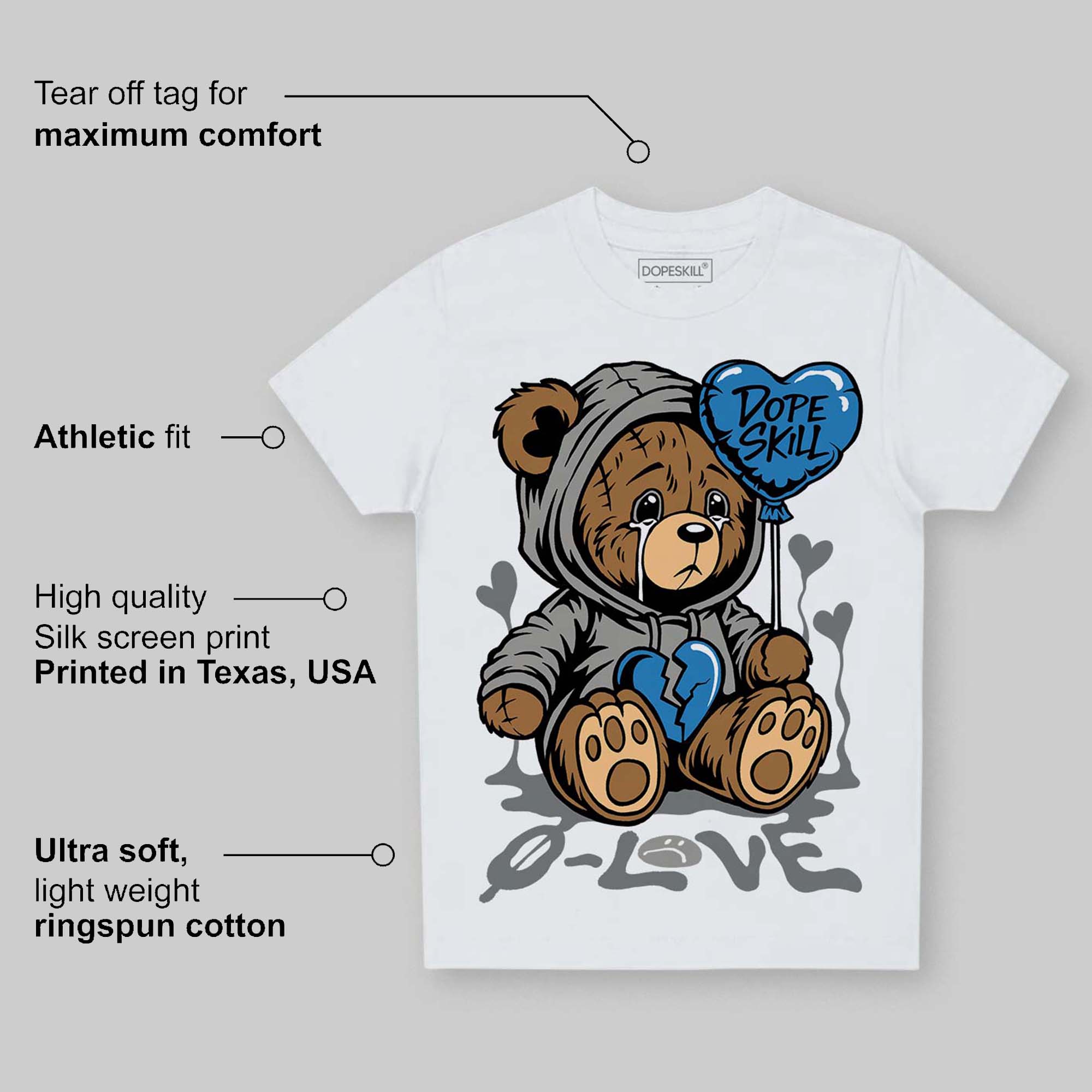 Cool Grey 9s superstreetwear Toddler Kids T-shirt Broken Bear Graphic