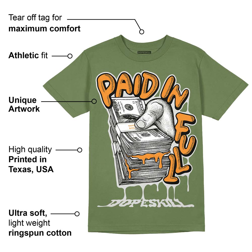 Olive 5s superstreetwear Olive T-shirt Paid In Full Graphic