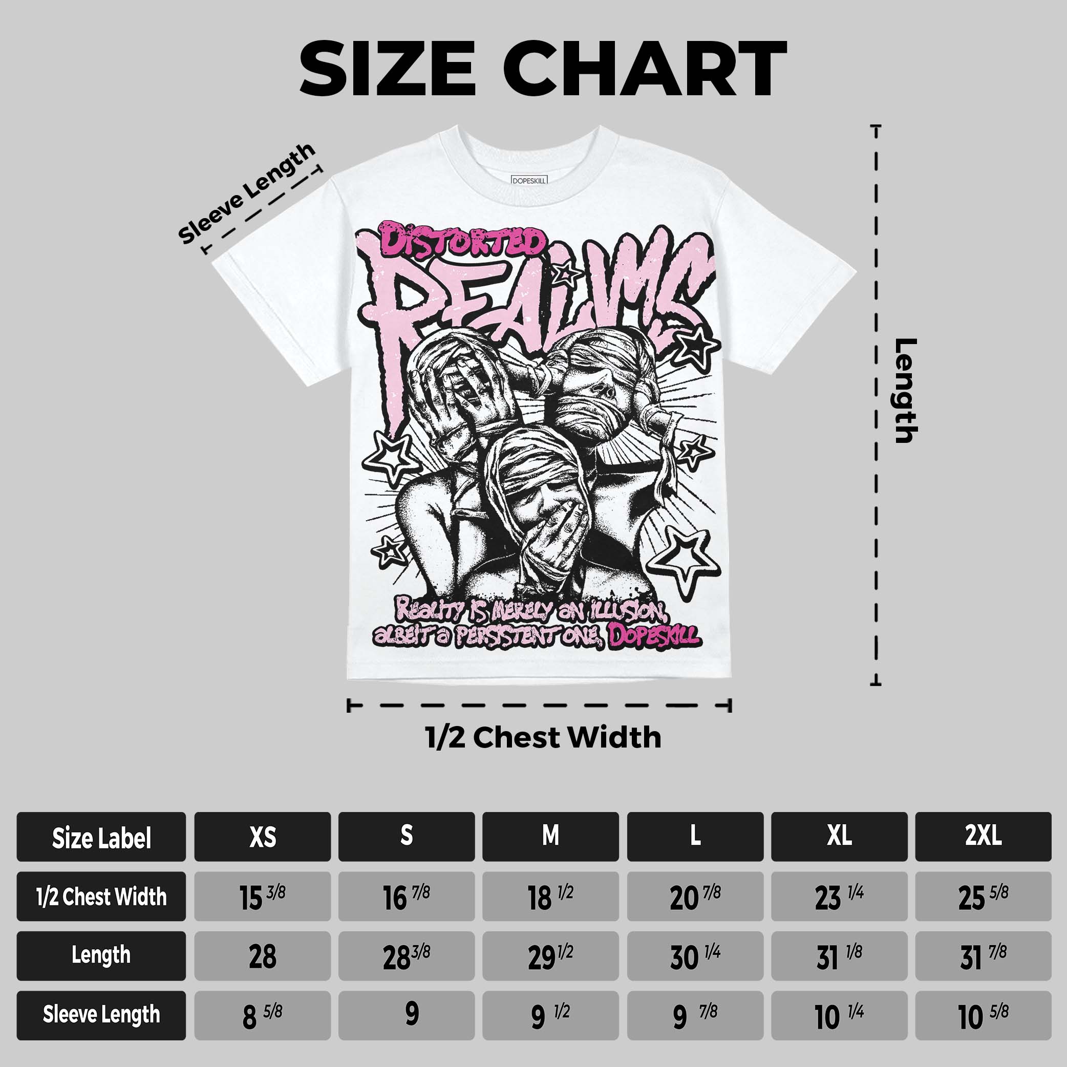 Triple Pink Dunk superstreetwear Oversize Print T-Shirt Distorted Realms Graphic