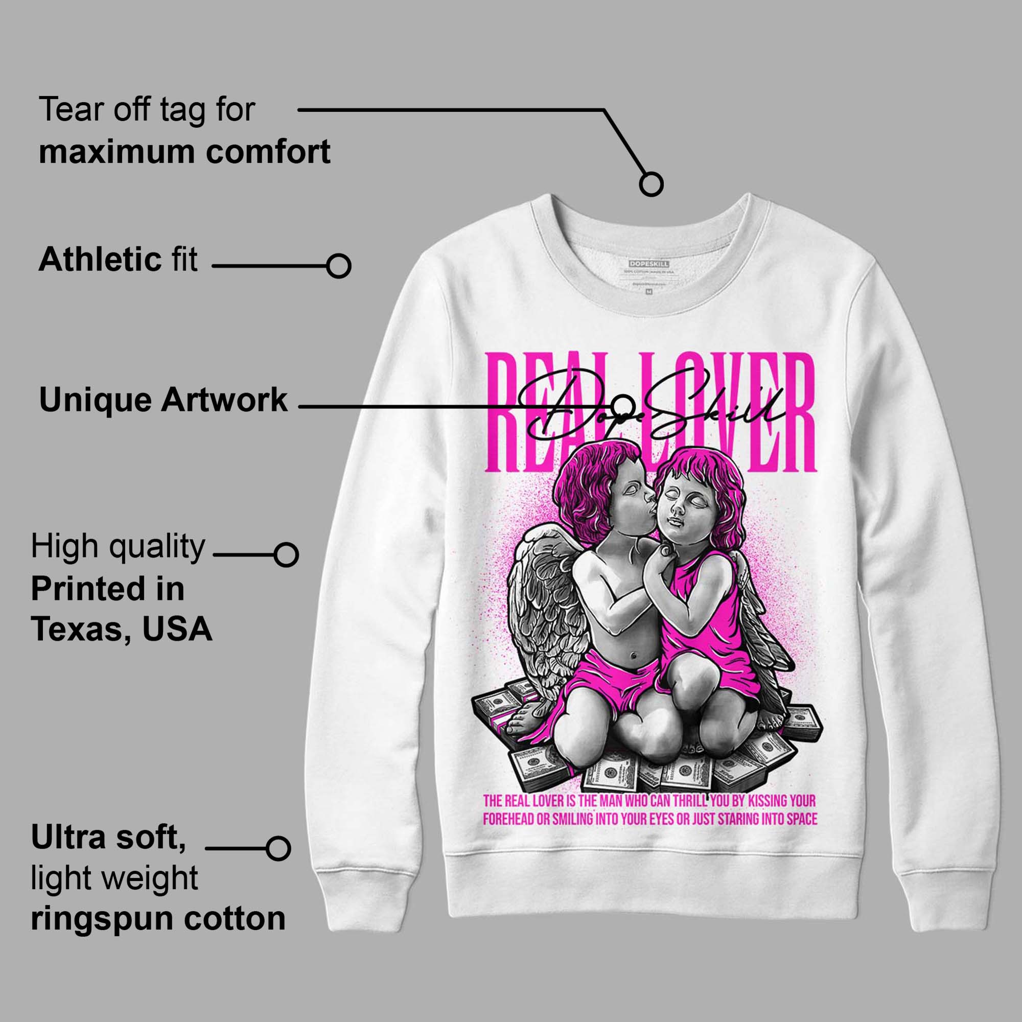 Dunk Low Active Fuchsia superstreetwear Sweatshirt Real Lover Graphic