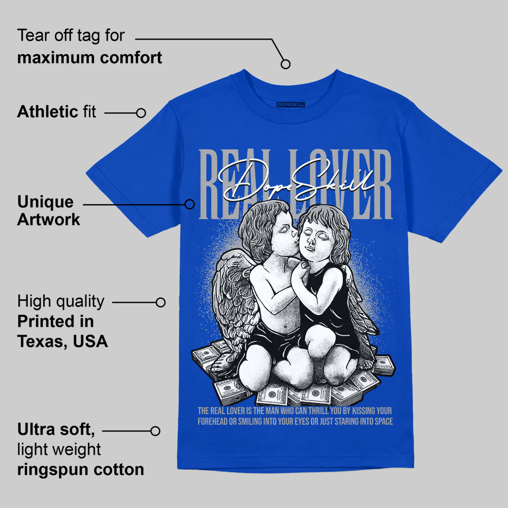 Racer Blue 5s superstreetwear Racer Blue T-shirt Real Lover Graphic