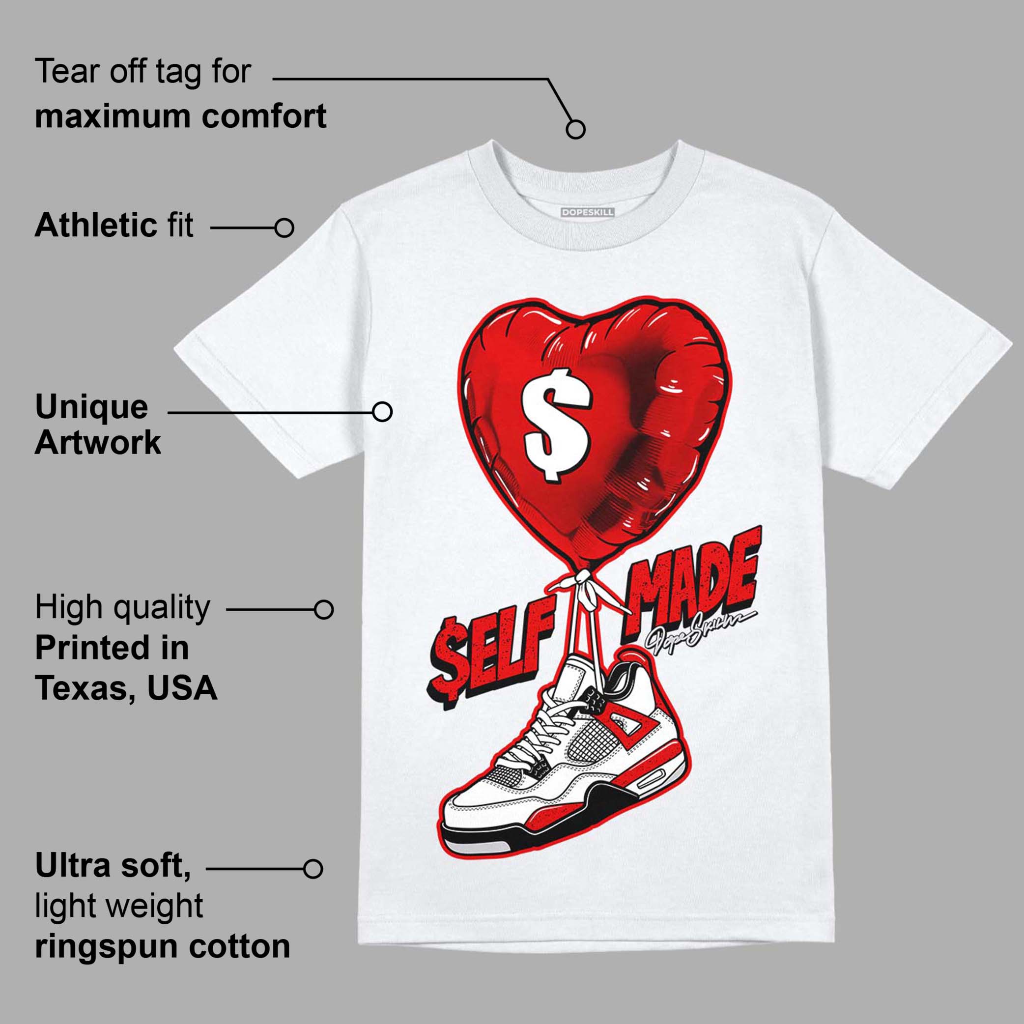 Red Cement 4S superstreetwear T-Shirt Self Made Graphic