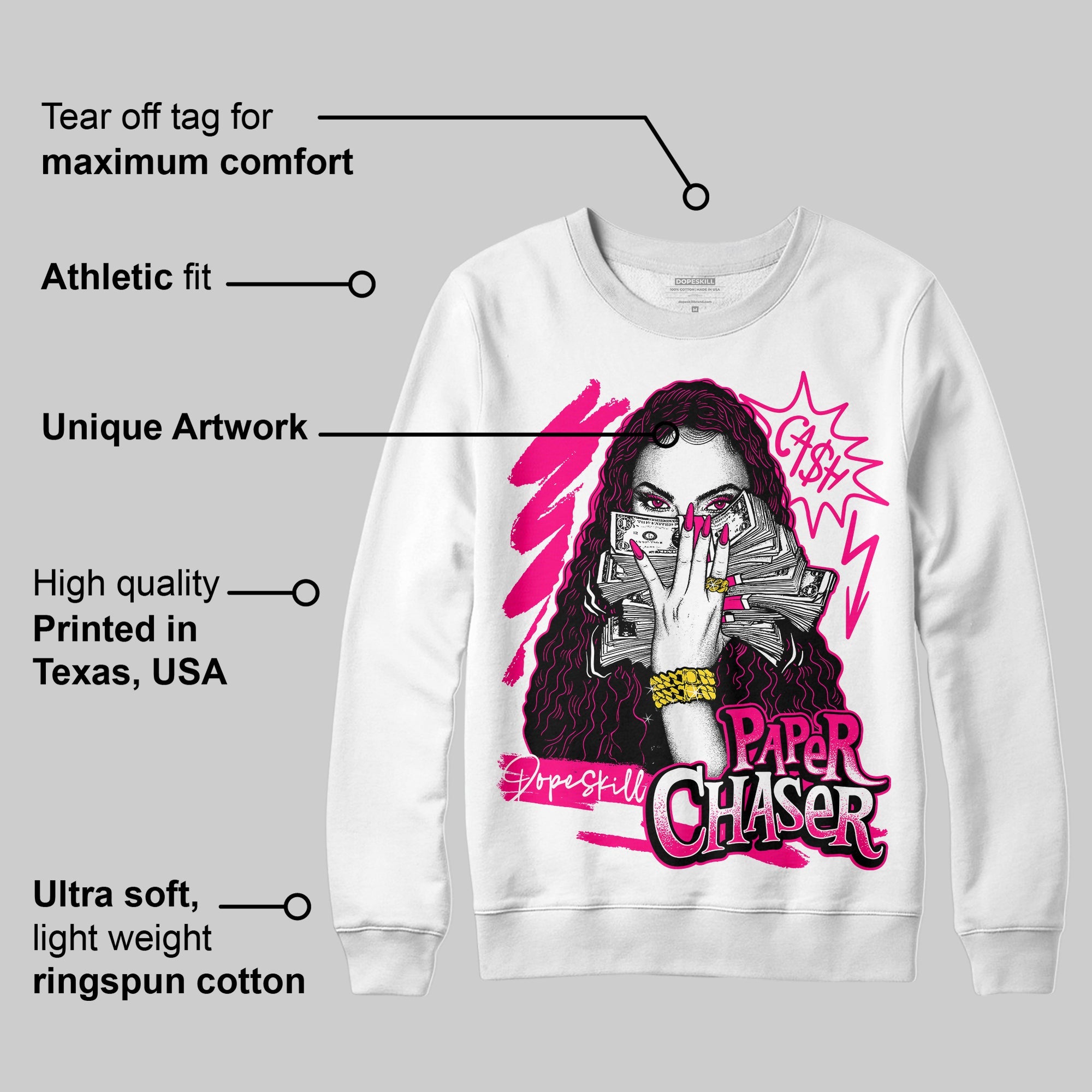 Fierce Pink 1s superstreetwear Sweatshirt NPC Graphic