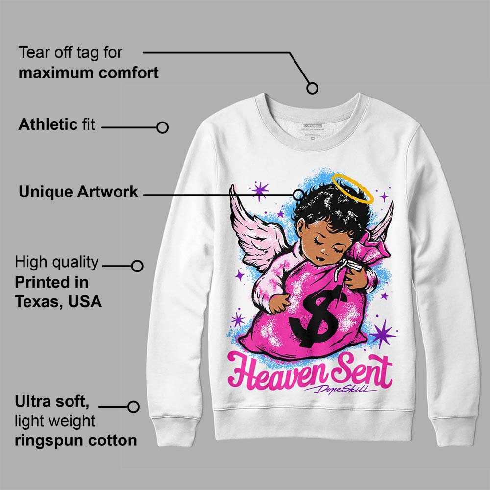 Pink Collection superstreetwear Sweatshirt Heaven Sent Graphic