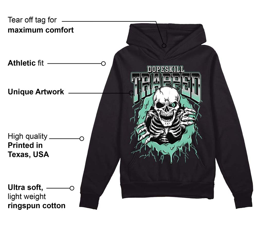 Green Glow 3s superstreetwear Hoodie Sweatshirt Trapped Halloween Graphic