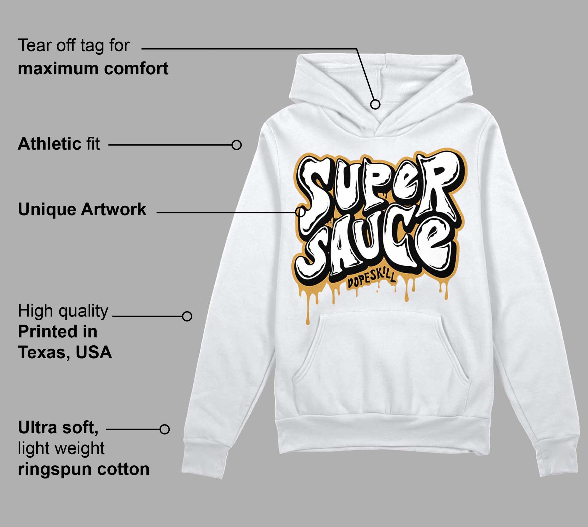Gratitude 11s superstreetwear Hoodie Sweatshirt Super Sauce Graphic